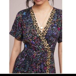 Multicolored Midi Wrap Dress - Maeve